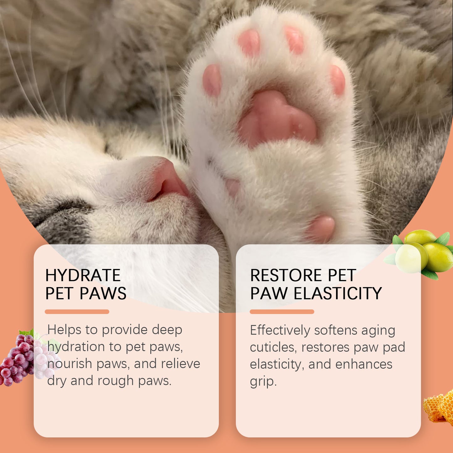 Pet Anti-Crack Paw Care Cream, Pet Paw Moisturizing Care Anti-Crack Soft Foot Paw Care Cream