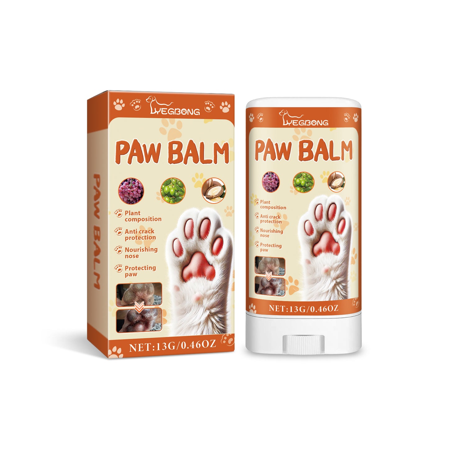 Pet Anti-Crack Paw Care Cream, Pet Paw Moisturizing Care Anti-Crack Soft Foot Paw Care Cream